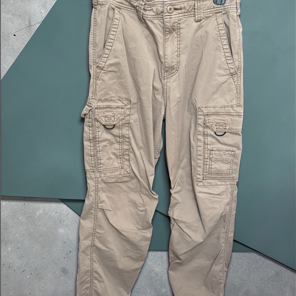Hollister Women's Beige Cargo Trousers